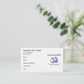 Namaste - Ich beuge mich Ihnen Visitenkarte (Stehend Vorderseite)