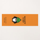 Namasté im Bett lustiger Pinguin Cartoon individue Yogamatte (Vorderseite (Horizontal))