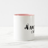 Namaste im Bett Zweifarbige Tasse (Mittel)