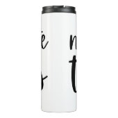 Namaste in der Nähe des Tacos Thermosbecher (Rückseite)