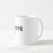 Namasté in der Tasse des Bettes (VorderseiteRechts)