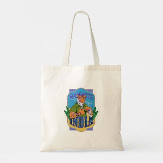Namaste India Tiger-Tasche Tragetasche (Rückseite)