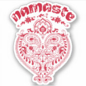 Namaste Indianerherz Aufkleber (Vorderseite)