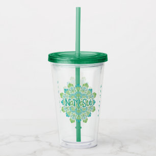 Namasté individuelle Name tumbler Acryltrinkbecher