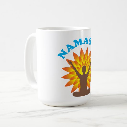 Namaste Kaffeetasse (Vorderseite Links)