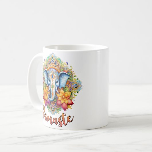 Namaste Kaffeetasse (Vorderseite Links)