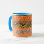 Namaste-Kaffeetasse Tasse (Vorderseite Links)