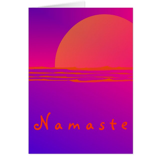Namaste Karte (Vorne)