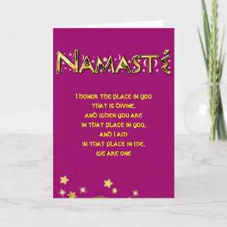 Namasté Karte