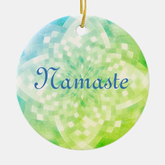 Namaste Keramik Ornament (Vorne)