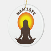 Namaste Keramik Ornament (Links)