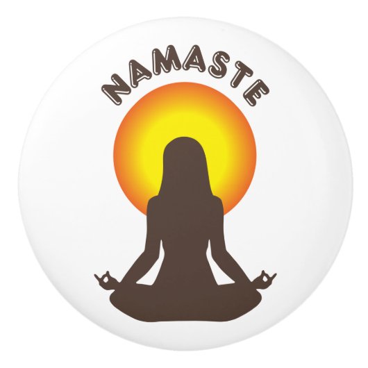 Namaste Keramikknauf (Vorderseite)