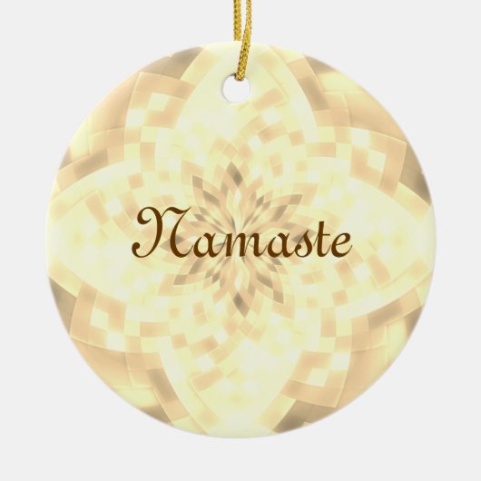 Namaste Keramikornament (Vorne)