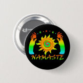 Namaste Knopf Button (Vorne & Hinten)