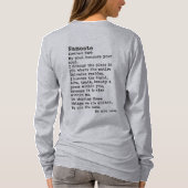 Namaste: Langschläfer Crew Neck T-Shirt (Rückseite)