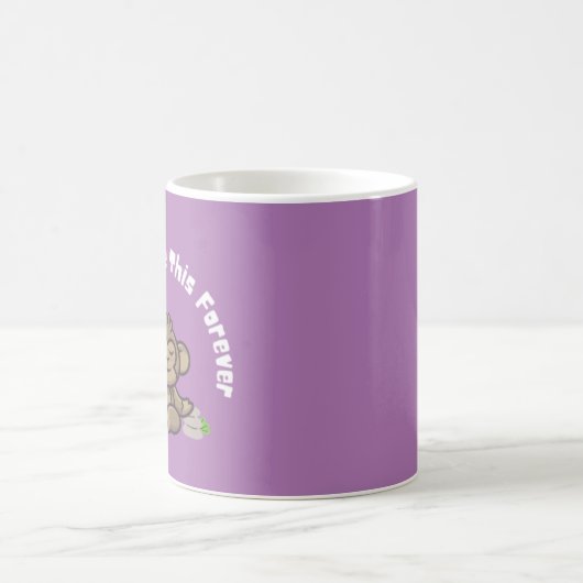 Namaste like this forever - Funny Monkey Yoga Pub Kaffeetasse (Mittel)