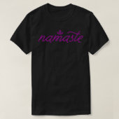Namaste lila T-Shirt (Design vorne)