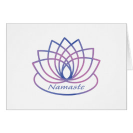 Namaste Lila und Pink Lotus Blume