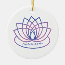 Namaste Lila und Pink Lotus Blume