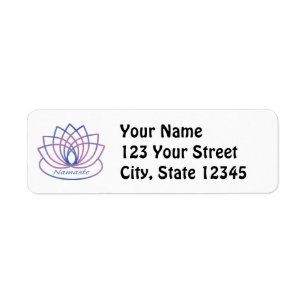 Namaste Lila und Rosa Lotus-Blume