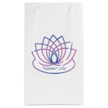 Namaste Lila und Rosa Lotusblume