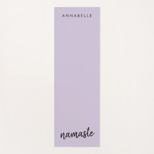 Namaste   Lilac Lila Meditation Moderner Name Yogamatte