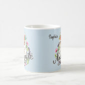 Namaste Llama Niedlicher Individuelle Name Kaffeetasse (Mittel)