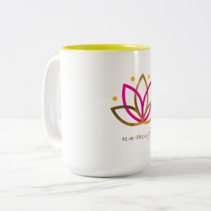 Namaste Logo 15 Unze Zwei-Ton Tasse
