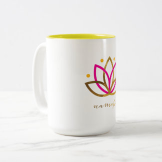 Namaste Logo 15 Unze Zwei-Ton Tasse