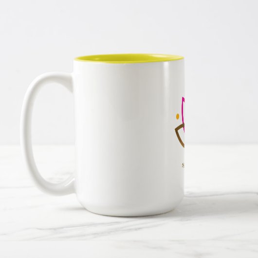 Namaste Logo 15 Unze Zwei-Ton Tasse (Links)