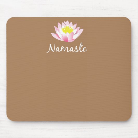 Namaste Lotos-Blume Mousepad (Vorne)