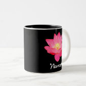 Namaste Lotos-Blumen-Entwurfsgeschenke Zweifarbige Tasse (VorderseiteRechts)