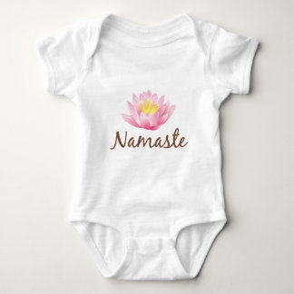 Namaste Lotos-Blumen-Yoga Baby Strampler