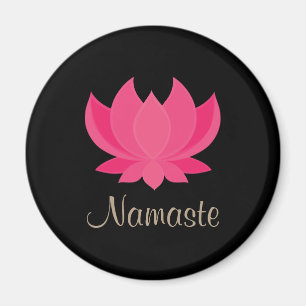 Namaste Lotos-Blumen-Yoga-Magnet Magnet