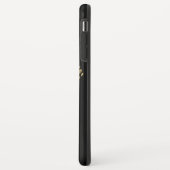 *~* Namaste Lotos-GoldGlitzerzen-Schwarzes Girly Case-Mate iPhone Hülle (Hinten/Links)