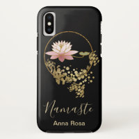 *~* Namaste Lotos-GoldGlitzerzen-Schwarzes Girly