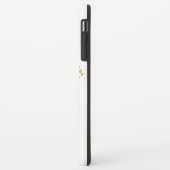 *~* Namaste Lotos-GoldGlitzerZen weißes Girly Case-Mate iPhone Hülle (Hinten/Links)