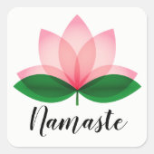 Namaste Lotus Blossom Aufkleber (Vorderseite)