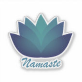 Namaste Lotus-Blume Aufkleber (Vorderseite)