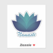 Namaste Lotus-Blume Aufkleber (Blatt)