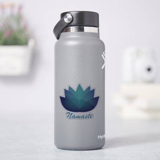 Namaste Lotus-Blume Aufkleber (HydroFlask)