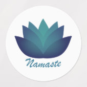 Namaste Lotus-Blume Etiketten (Design 1)