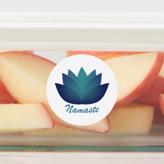 Namaste Lotus-Blume Etiketten (Befestigt)