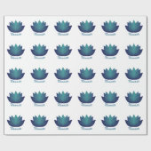 Namaste Lotus-Blume Geschenkpapier (Flach)