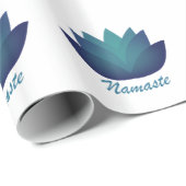 Namaste Lotus-Blume Geschenkpapier (Rolleneckpunkt)