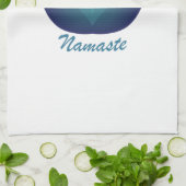 Namaste Lotus-Blume Geschirrtuch (Gefaltet)