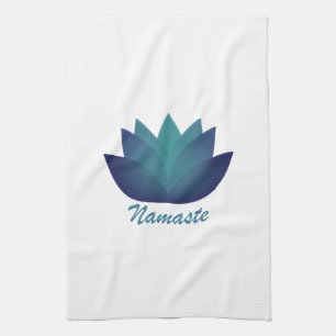 Namaste Lotus-Blume Geschirrtuch