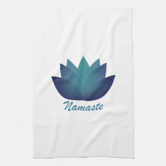 Namaste Lotus-Blume Geschirrtuch (Vertikal)