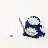 Namaste Lotus Blume Herzform Notebook Notizblock (Innenseite)