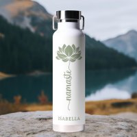 Namaste Lotus Blume Moderner Personalisierter Name